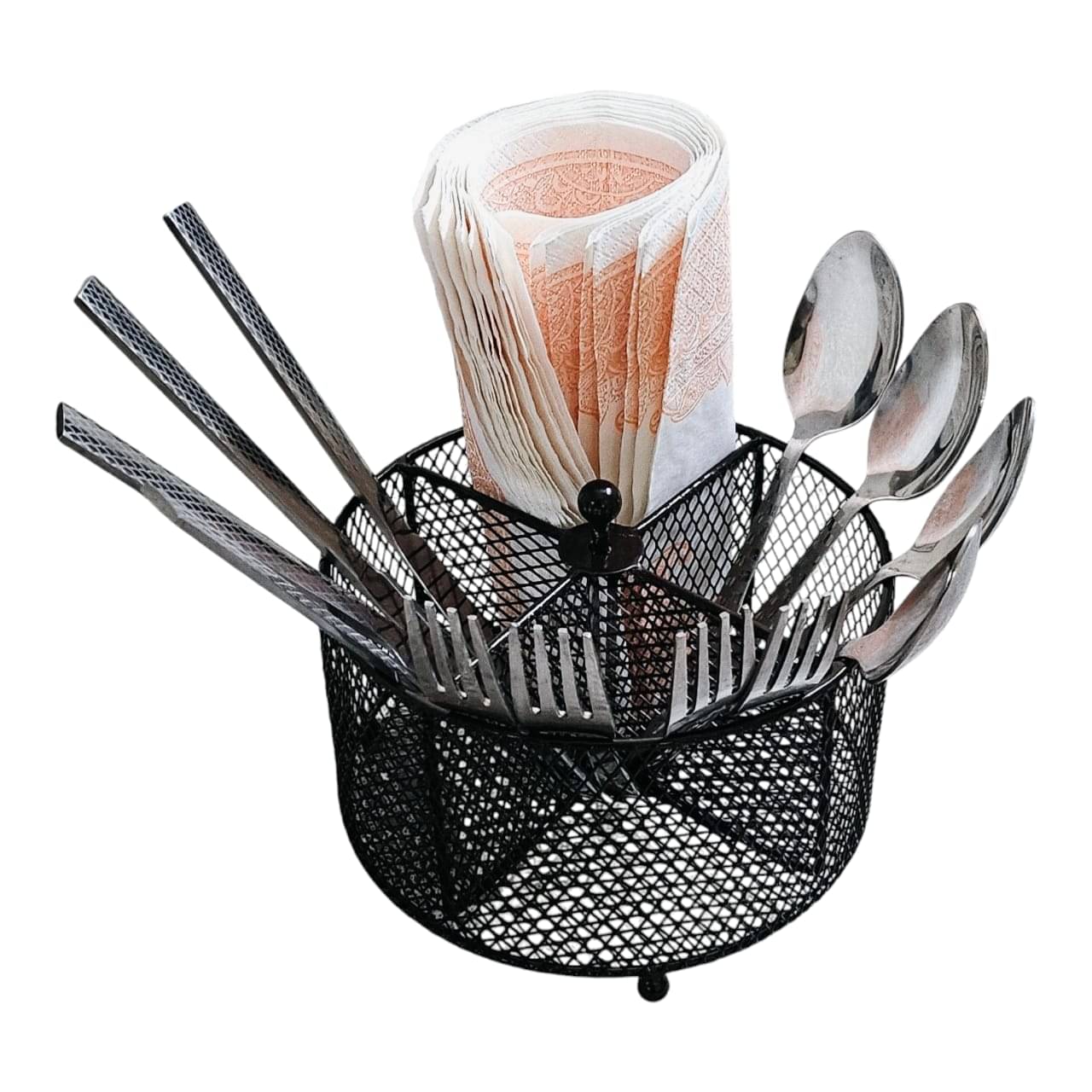 R.R.V. International ROUND 4 IN 1 CUTLERY Stainless Steel Cutlery Holder Brown ( Pack of 1 )     			R.R.V. International ROUND 4 IN 1 CUTLERY Stainless Steel Cutlery Holder Brown ( Pack of 1 )