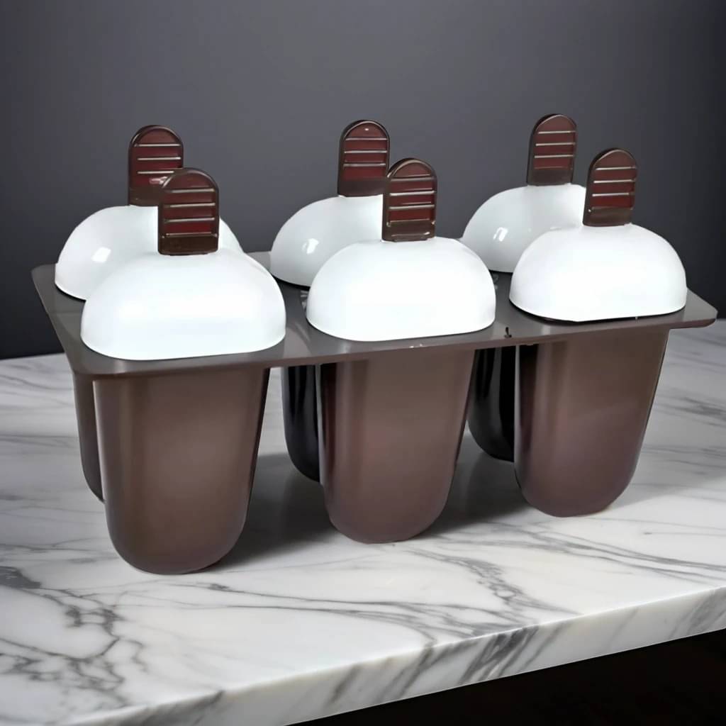     			Radhe Creation 6pc Ice Candy Maker Multicolor 6 Pcs