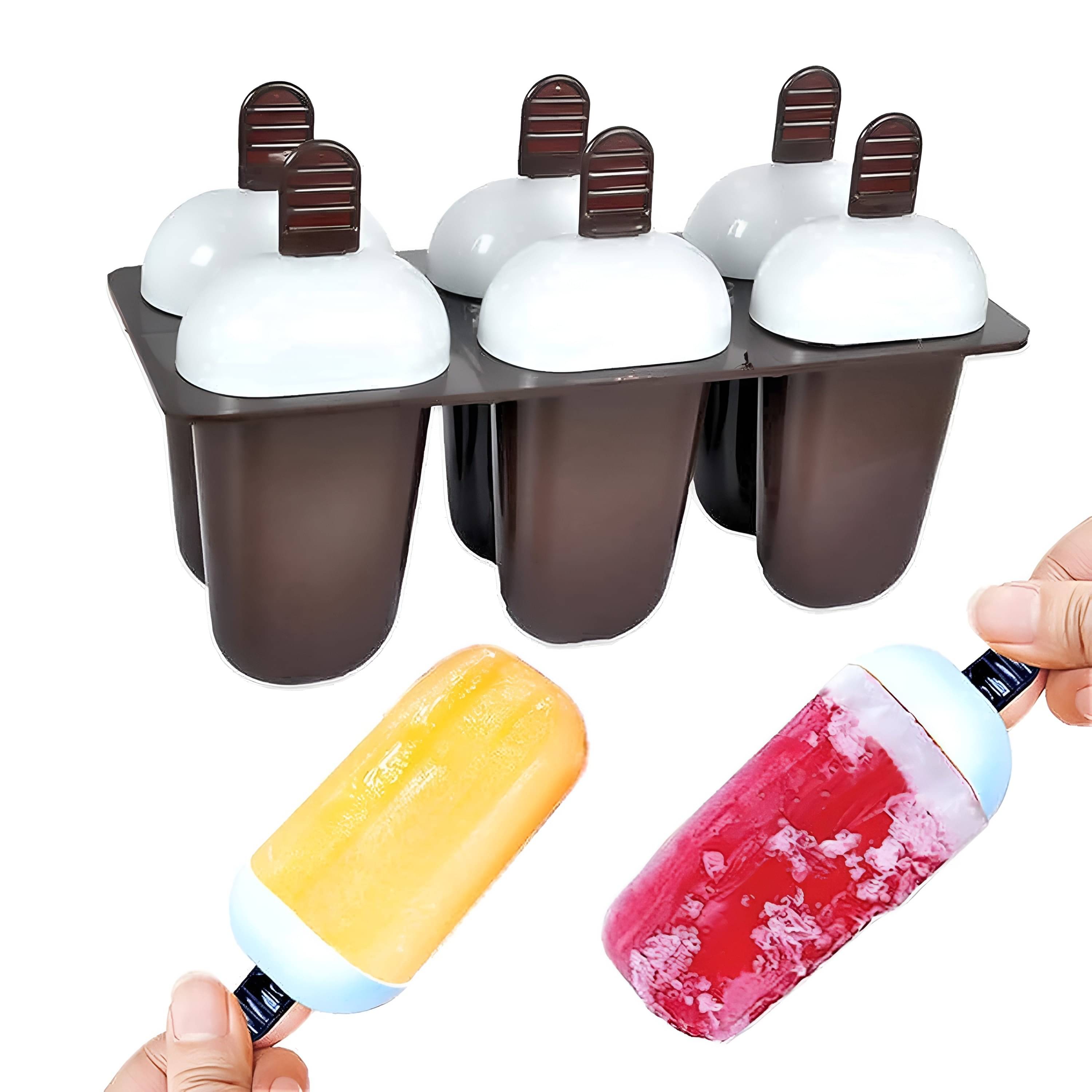     			Radhe Creation 6pc Ice Candy Maker Multicolor 6 Pcs