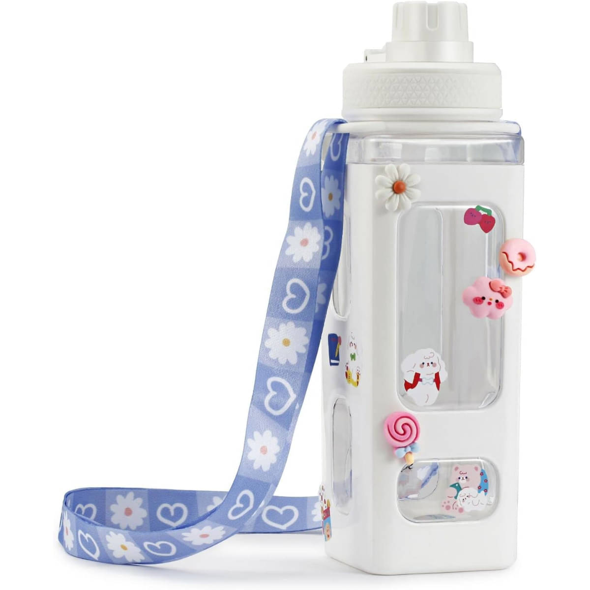 Radhe Fashion Cartoon water bottle for kids, kawaii water bottle Multicolour Plastic School Water Bottle 700 mL ( Set of 1 ) Radhe Fashion Cartoon water bottle for kids, kawaii water bottle Multicolour Plastic School Water Bottle 700 mL ( Set of 1 )