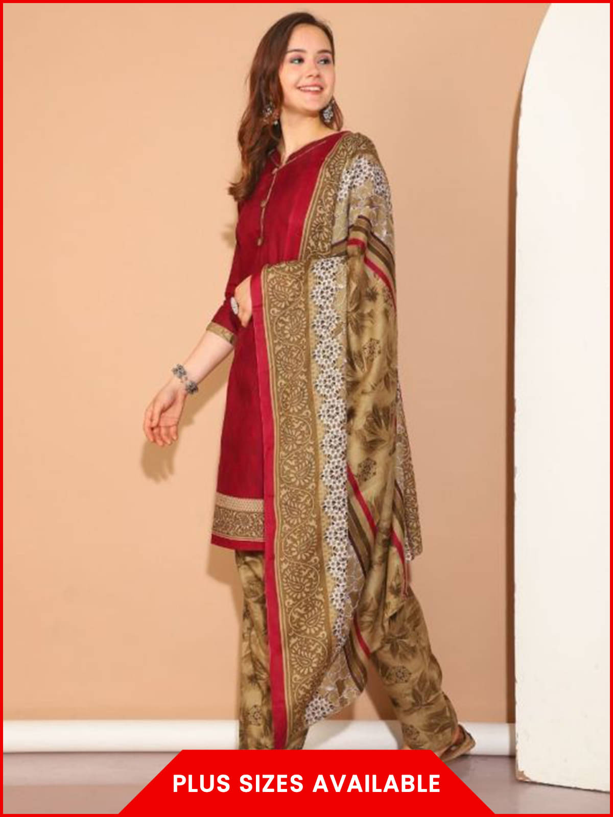 Rajnandini Women Cotton Blend Printed Straight Kurti With Patiala Salwar ( Purple ) Rajnandini Women Cotton Blend Printed Straight Kurti With Patiala Salwar ( Purple )