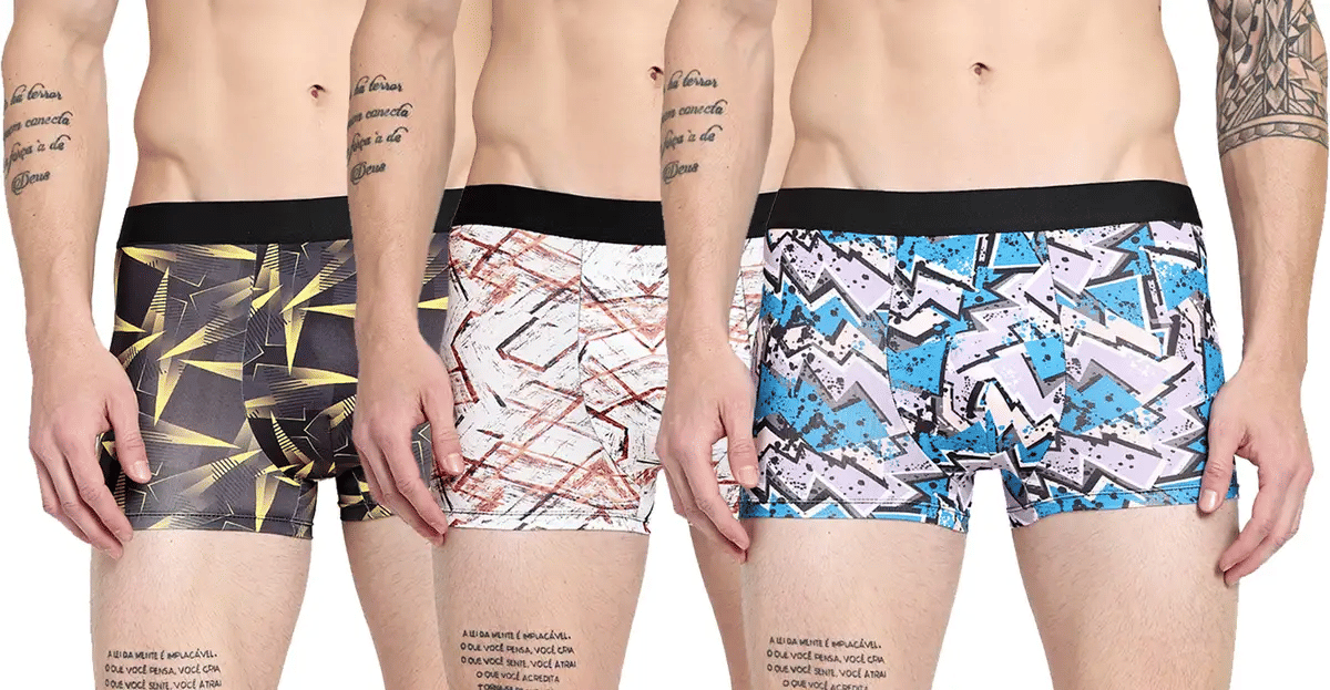 SONME ENTERPRISES Pack of 3 Nylon Trunks For Men's ( Multicolor )