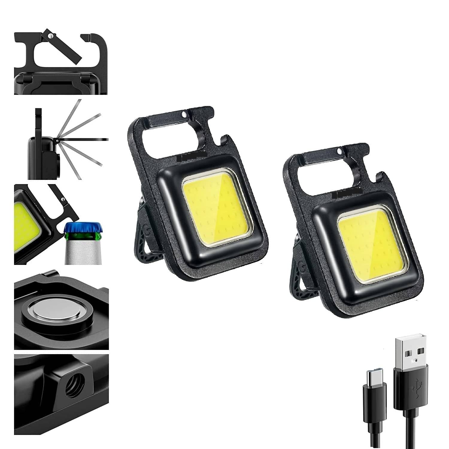     			ST - 3W Rechargeable Flashlight Torch ( Pack of 2 )