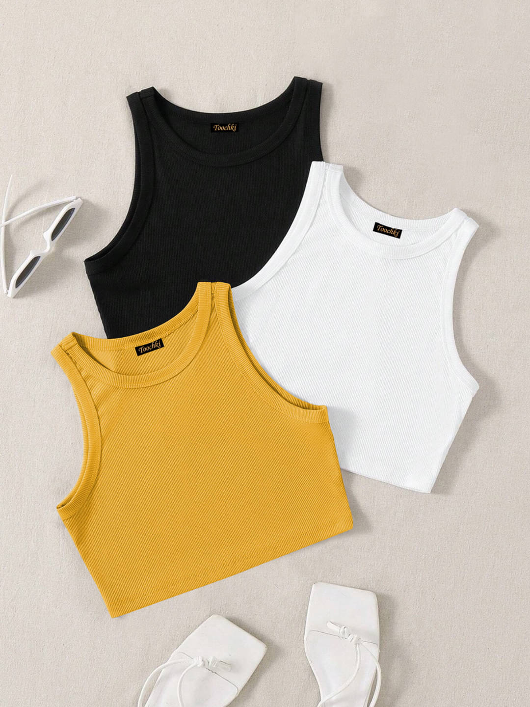     			TOOCHKI Women's Lycra Tank Top ( Multicolor 2 )