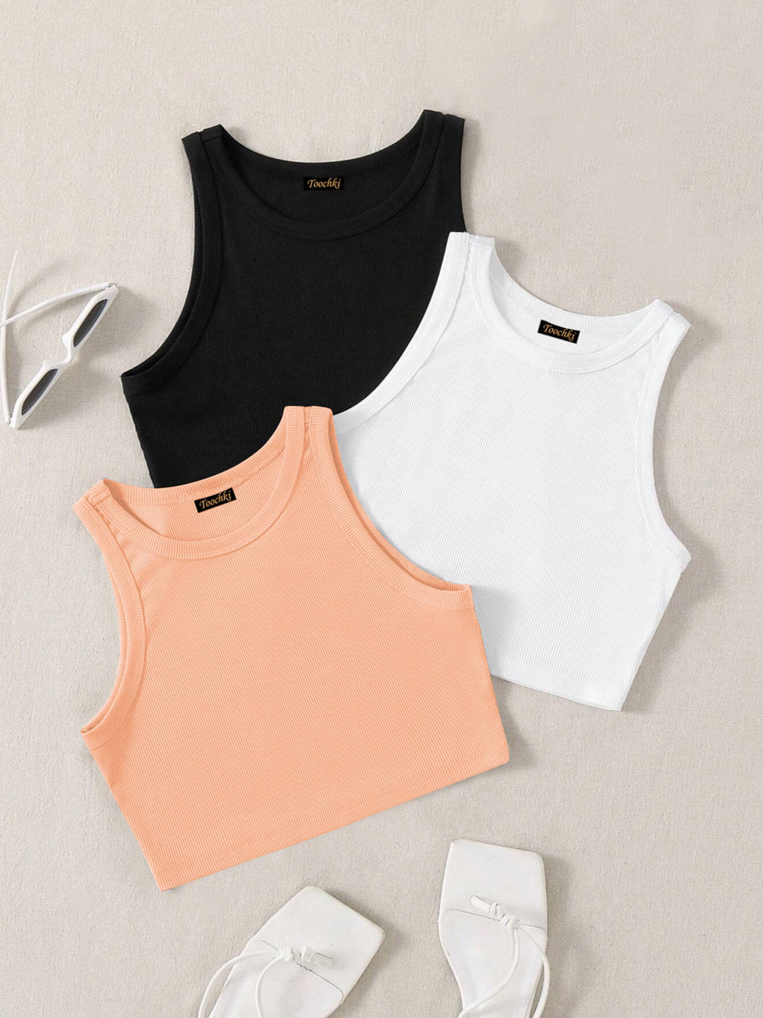 TOOCHKI Women's Lycra Tank Top ( Multicolor 1 )     			TOOCHKI Women's Lycra Tank Top ( Multicolor 1 )