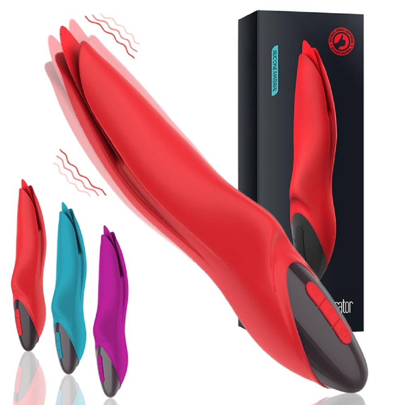     			Vibrations Tongue Massager Portable Manual Massager