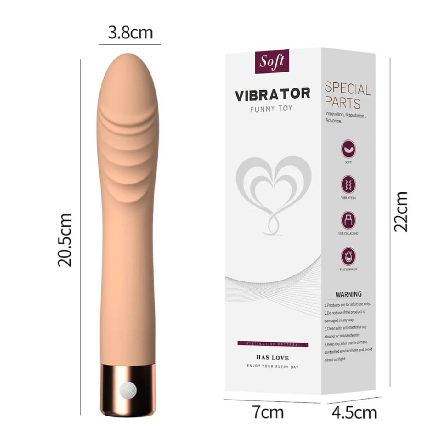 Vibrations Usb Flexible Skin Portable Manual Massager