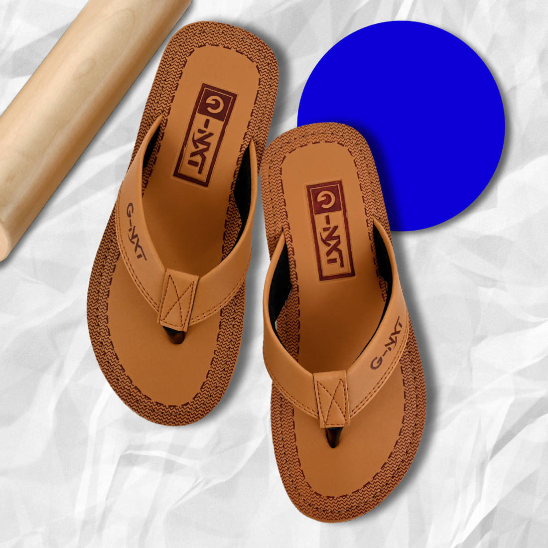     			gnxt Tan Men's Thong Flip Flop