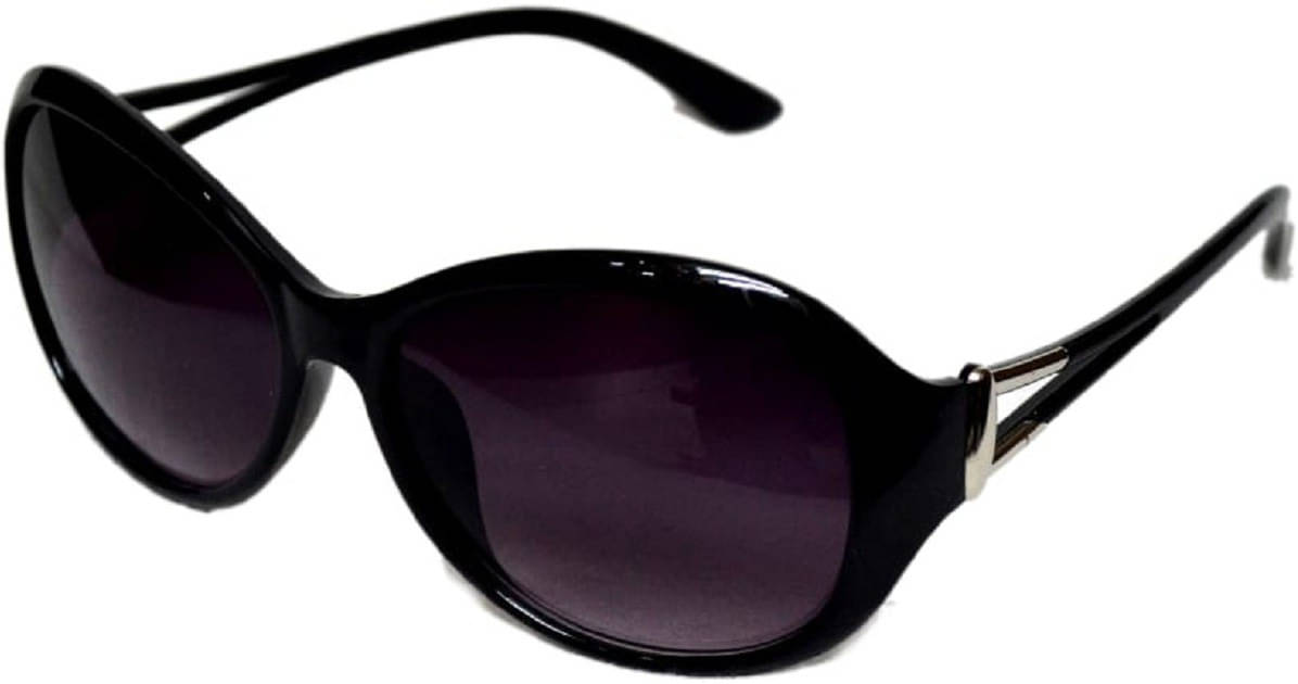     			uzak Black Oval Sunglasses ( Pack of 1 )