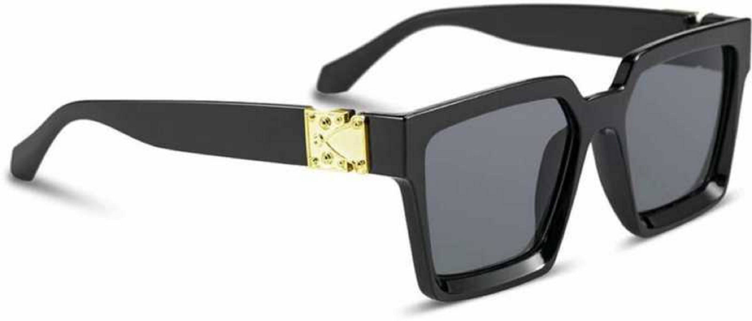 uzak Black Rectangular Sunglasses ( Pack of 1 ) uzak Black Rectangular Sunglasses ( Pack of 1 )