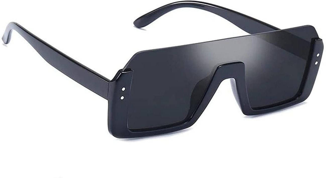     			uzak Black Square Sunglasses ( Pack of 1 )
