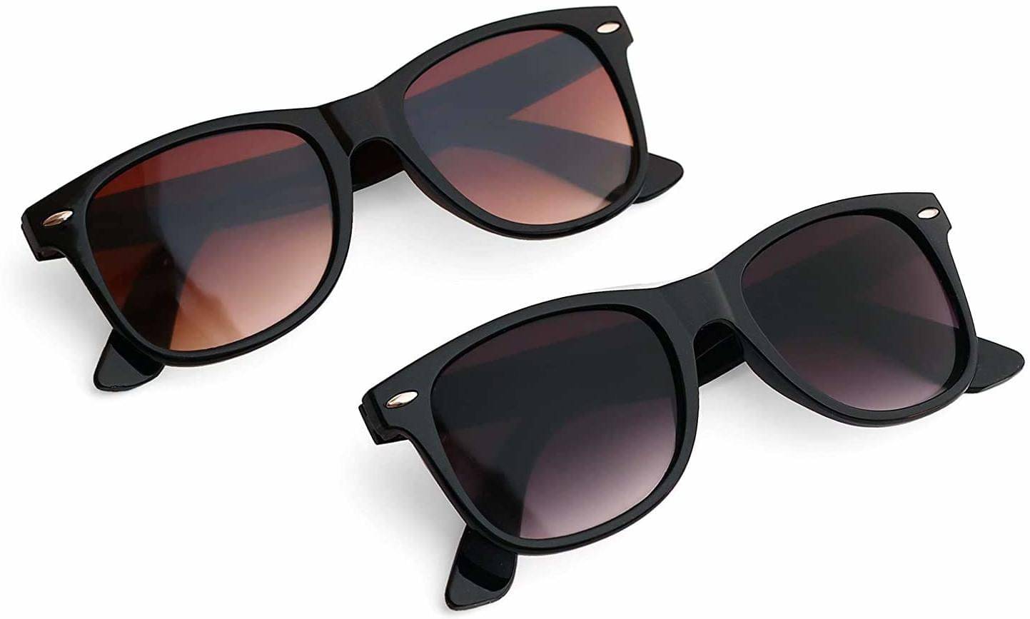 uzak Black Square Sunglasses ( Pack of 2 )     			uzak Black Square Sunglasses ( Pack of 2 )