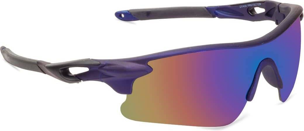     			uzak Blue Wrap Around Sunglasses ( Pack of 1 )