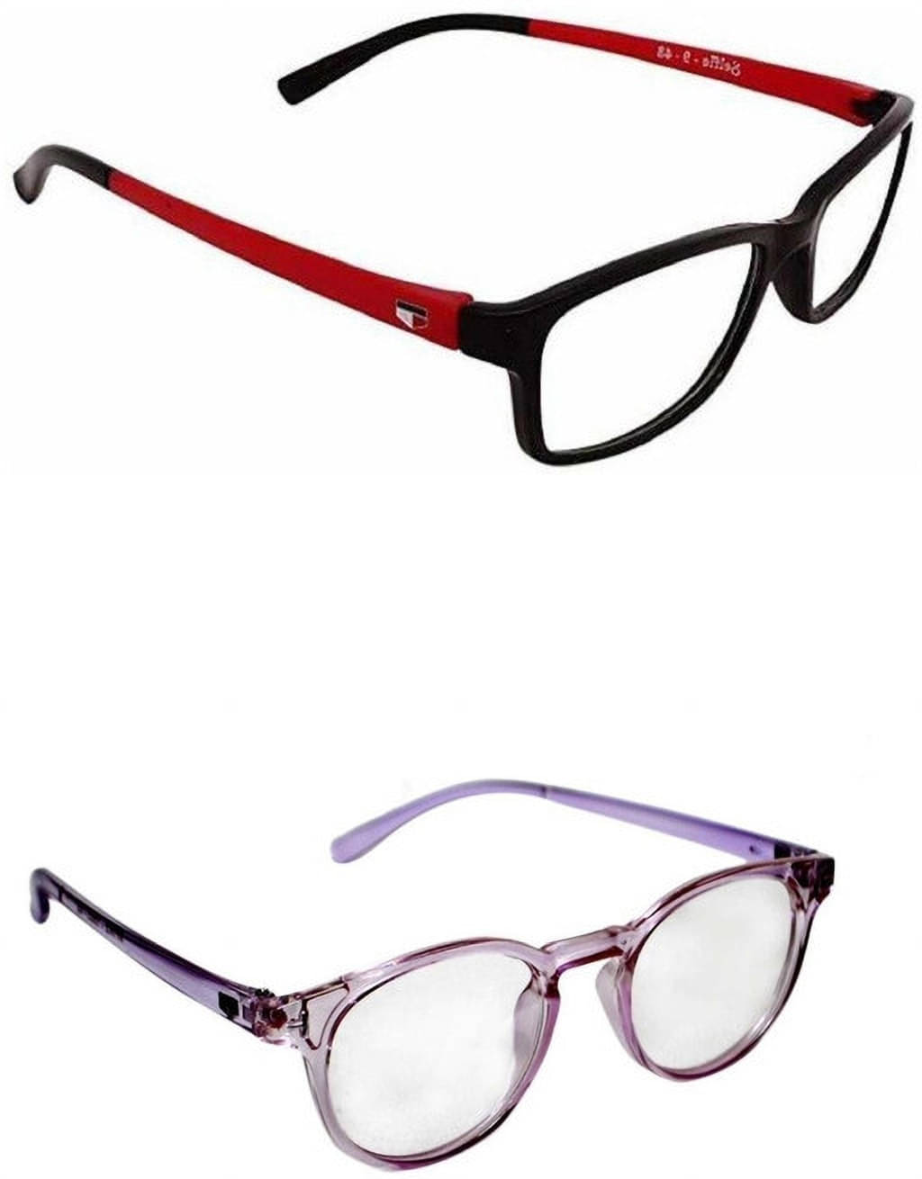     			uzak Multicolor Rectangular Eyeglass Frame ( Pack of 2 )