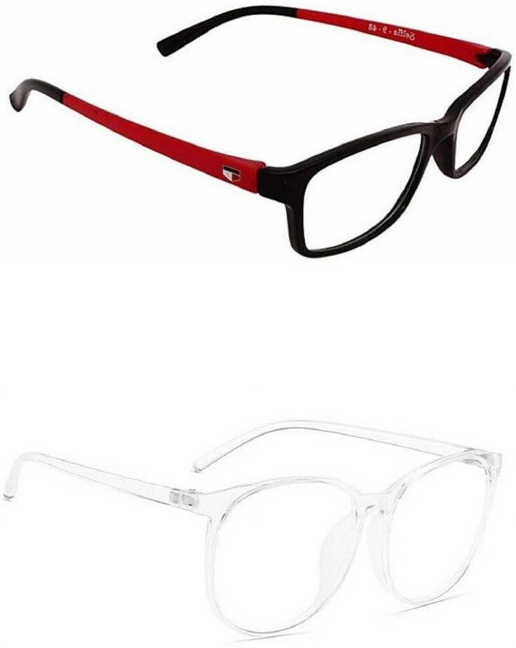     			uzak Multicolor Rectangular Eyeglass Frame ( Pack of 2 )