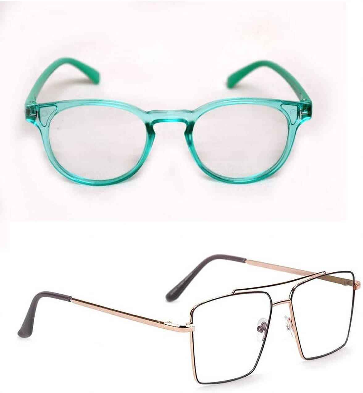 uzak Multicolor Rectangular Eyeglass Frame ( Pack of 2 ) uzak Multicolor Rectangular Eyeglass Frame ( Pack of 2 )