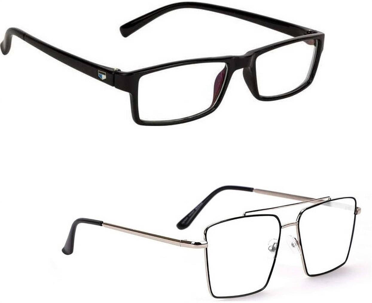 uzak Multicolor Rectangular Eyeglass Frame ( Pack of 2 ) uzak Multicolor Rectangular Eyeglass Frame ( Pack of 2 )
