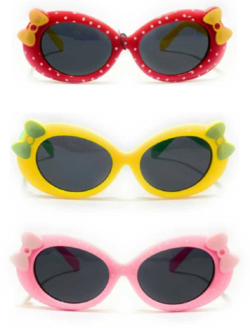uzak Pink Butterfly Sunglasses ( Pack of 3 ) uzak Pink Butterfly Sunglasses ( Pack of 3 )