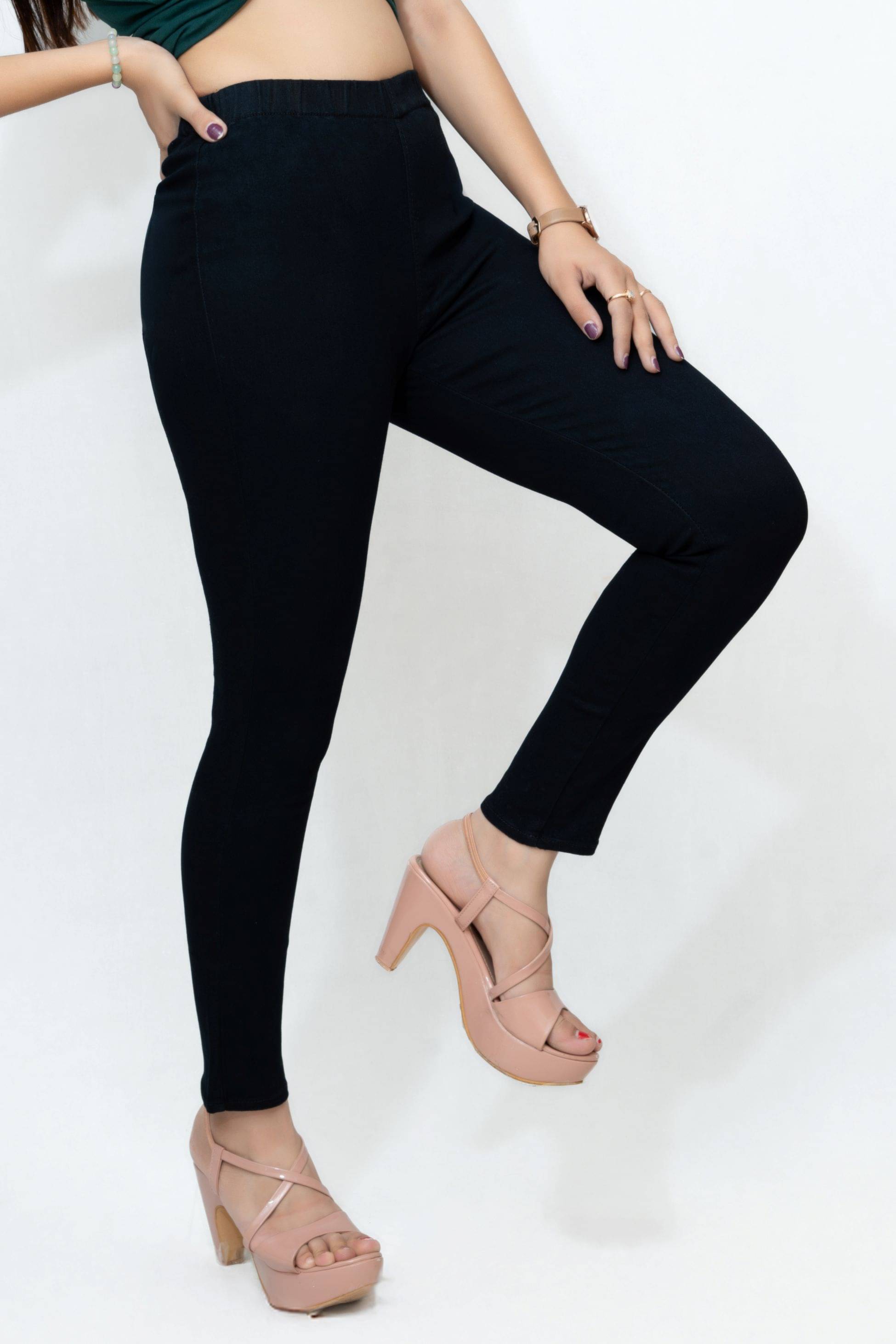    			ARTHWAY Women Denim Lycra Slim Fit Jegging