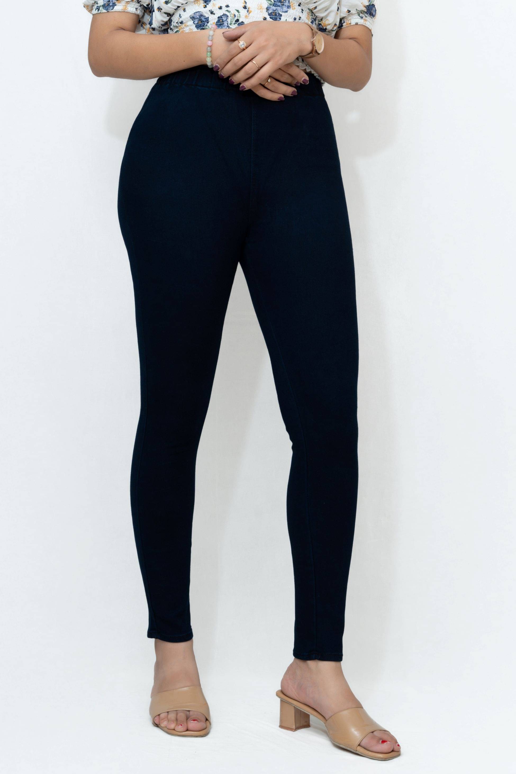     			ARTHWAY Women Denim Lycra Slim Fit Jegging