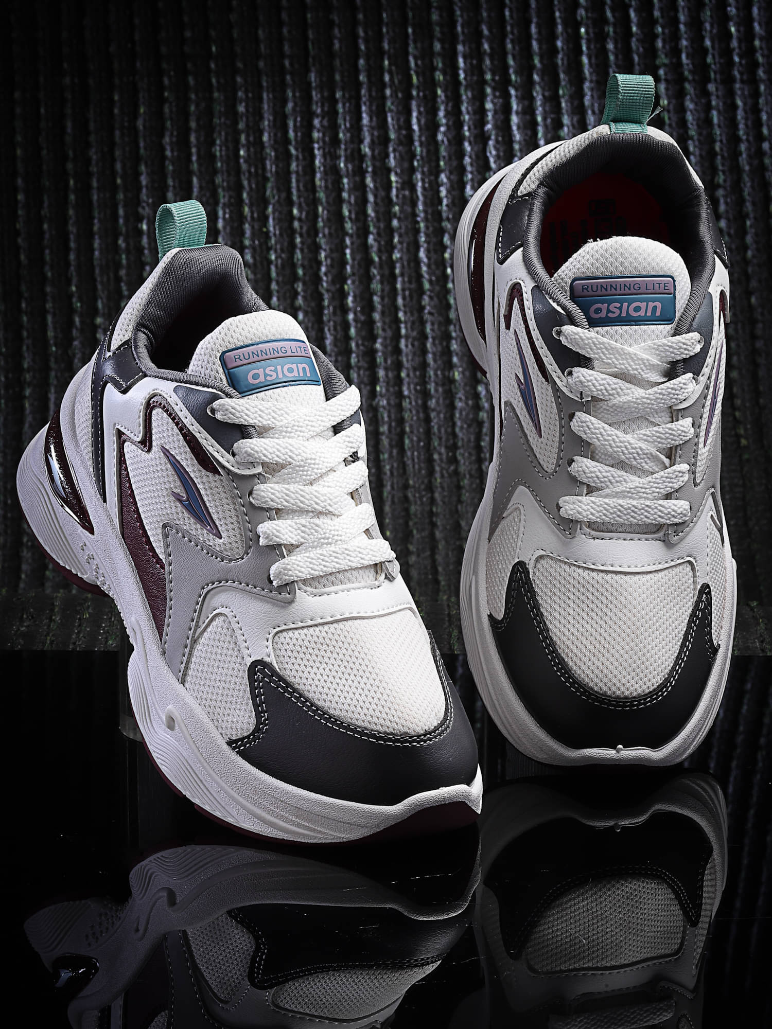     			ASIAN White Women's Sneakers