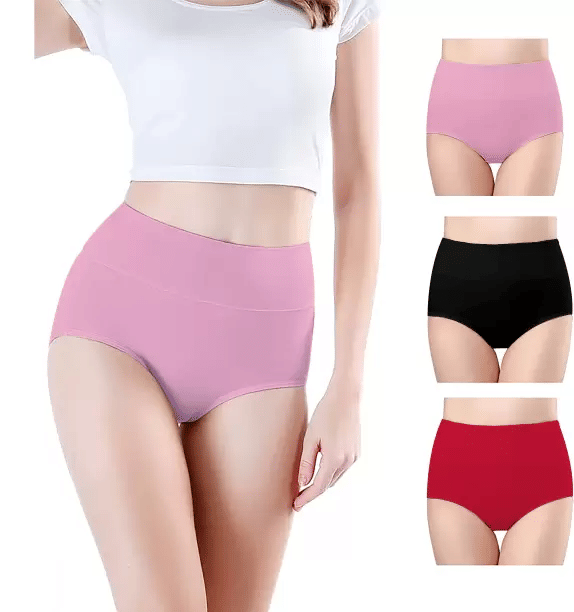     			Bebron Pack of 3 Cotton Lycra Briefs For Women ( Multicolor6 )