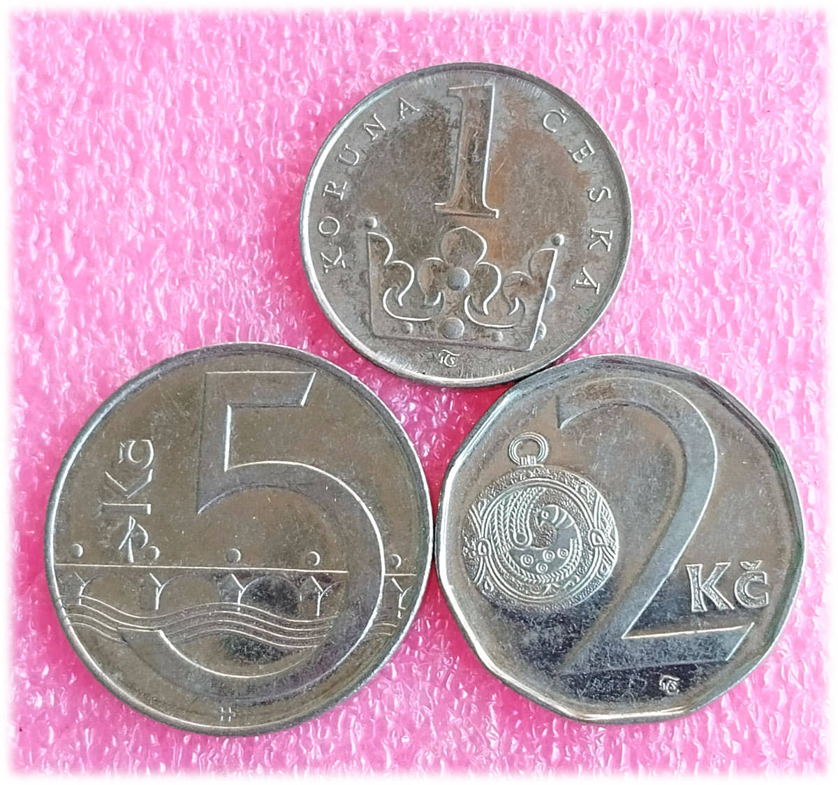     			CZECH republic -  3 ALL DIFFERENT COINS SET ( including scarce and rare ones )
