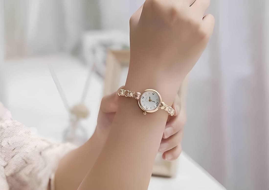     			Cosmic Rose Gold Metal Analog Womens Watch