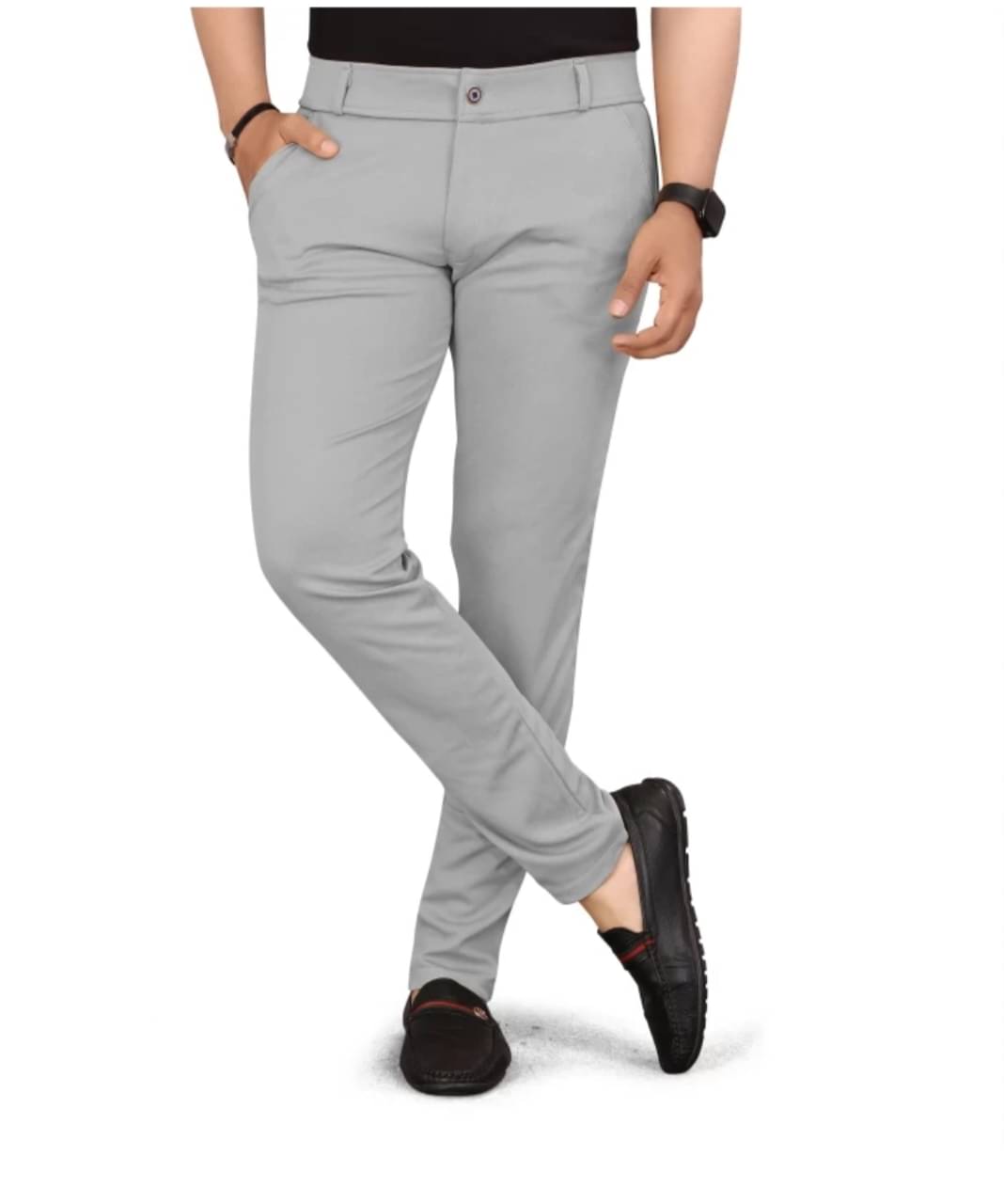     			DWIDEN Regular Flat Men's Trouser - Grey ( Pack of 1 )
