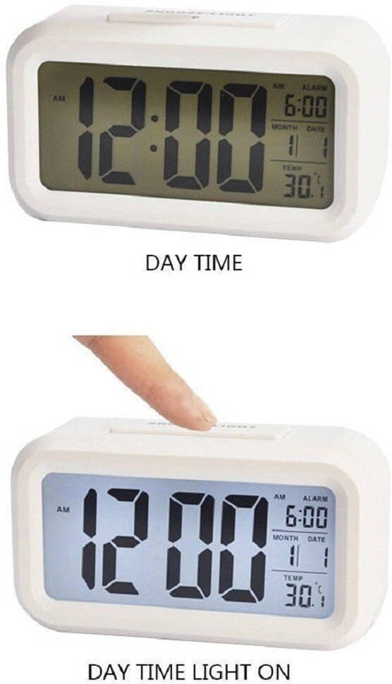     			FIVANIO Digital Plastic Rectangular Table Clock - Pack of 1