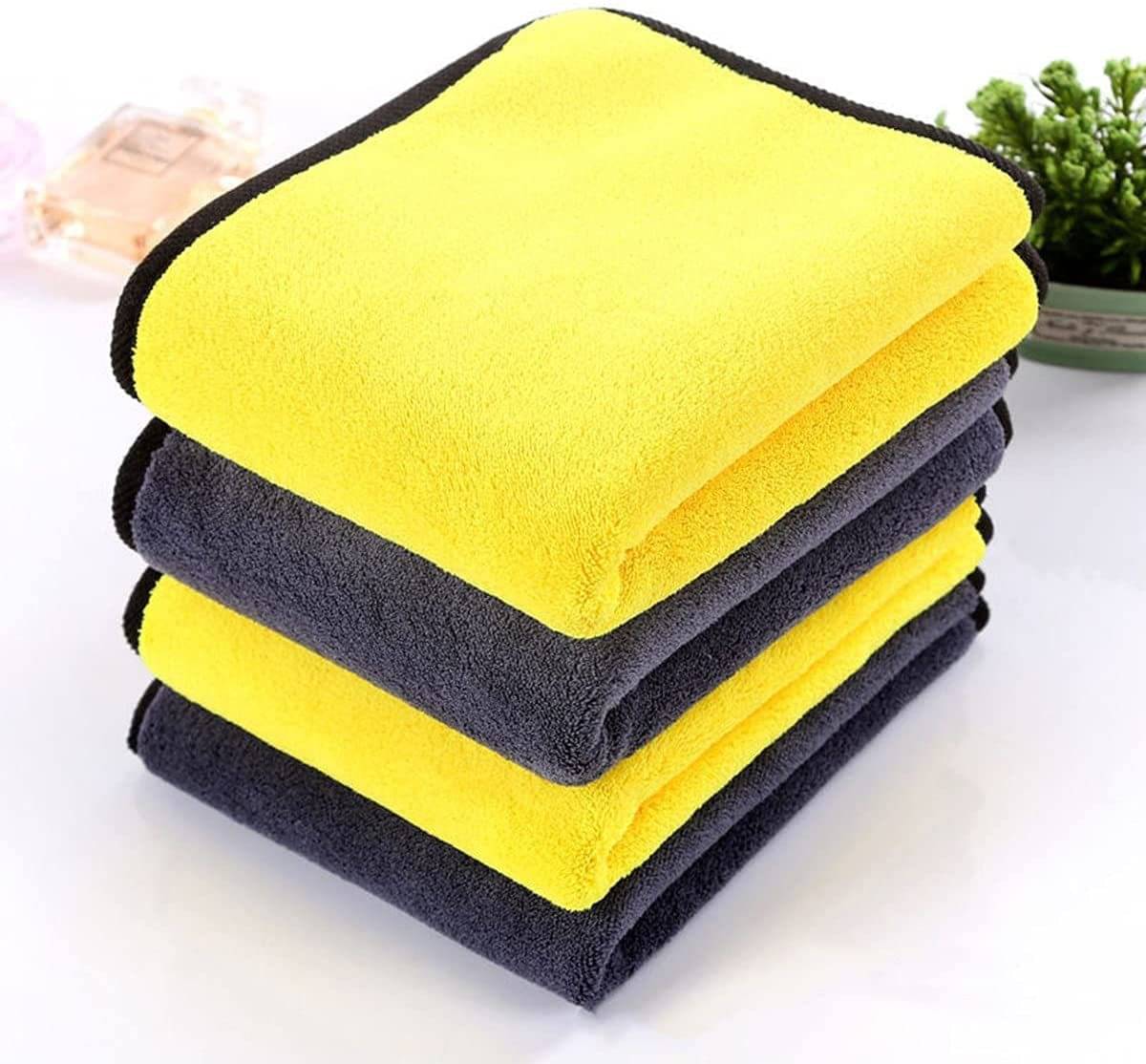     			Favoto Multicolor 800 GSM Microfiber Cloth For Automobile ( Pack of 4 )