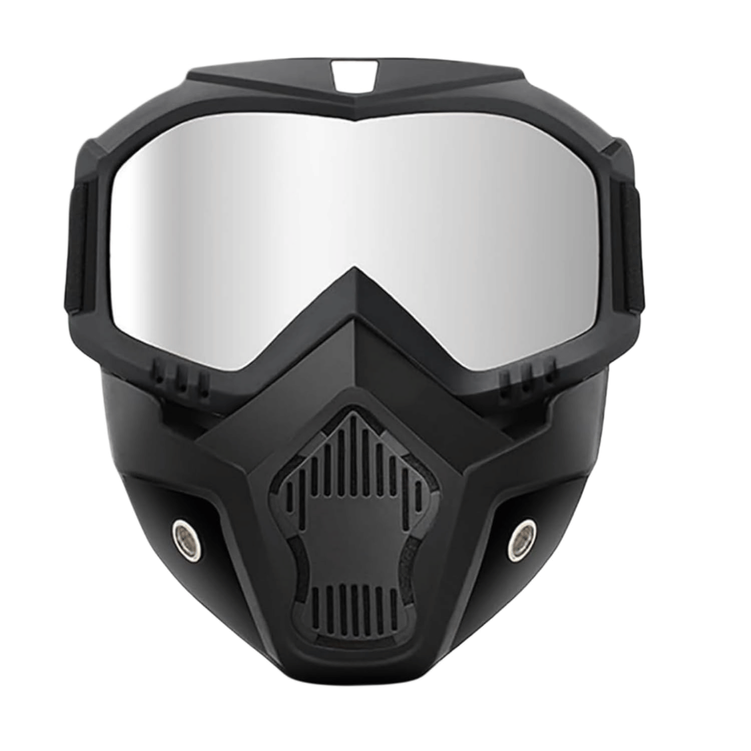 Goggle Mask Anti Scratch -UV Protective Open Face & Eyewear Helmet Mask for Men Bike | Face Mask for Bikers |Soft Foam-Mouth Filter for Bike - Helmet Mask (Silver) Goggle Mask Anti Scratch -UV Protective Open Face & Eyewear Helmet Mask for Men Bike | Face Mask for Bikers |Soft Foam-Mouth Filter for Bike - Helmet Mask (Silver)