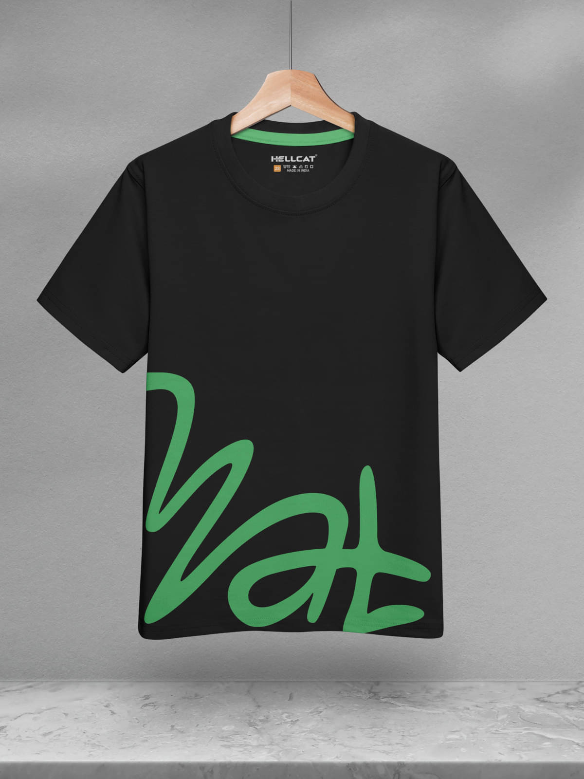     			HELLCAT Pack of 1 Boys Cotton Blend T-Shirt ( Black )