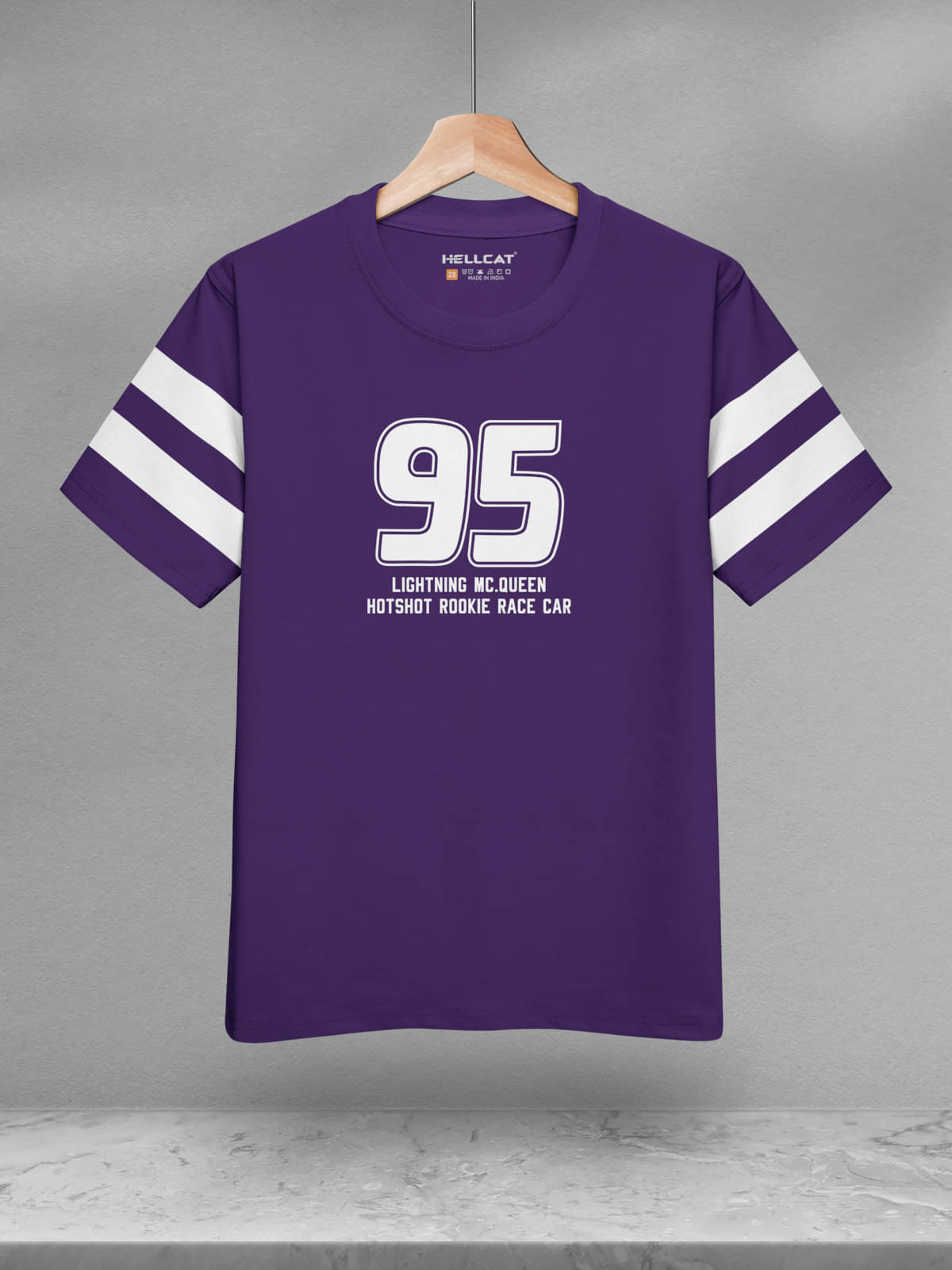     			HELLCAT Pack of 1 Boys Cotton Blend T-Shirt ( Purple )