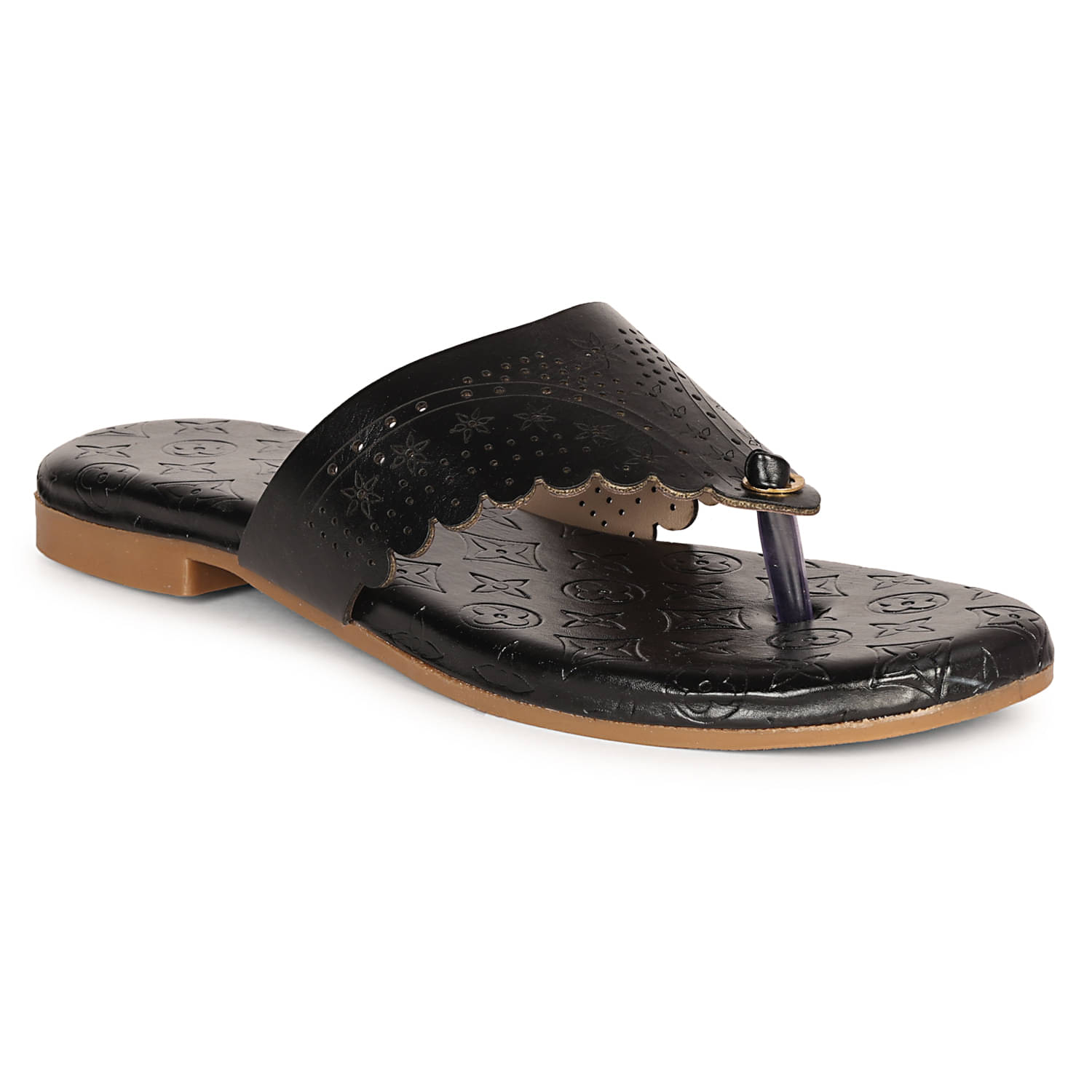     			Ishransh Black Women's Flats