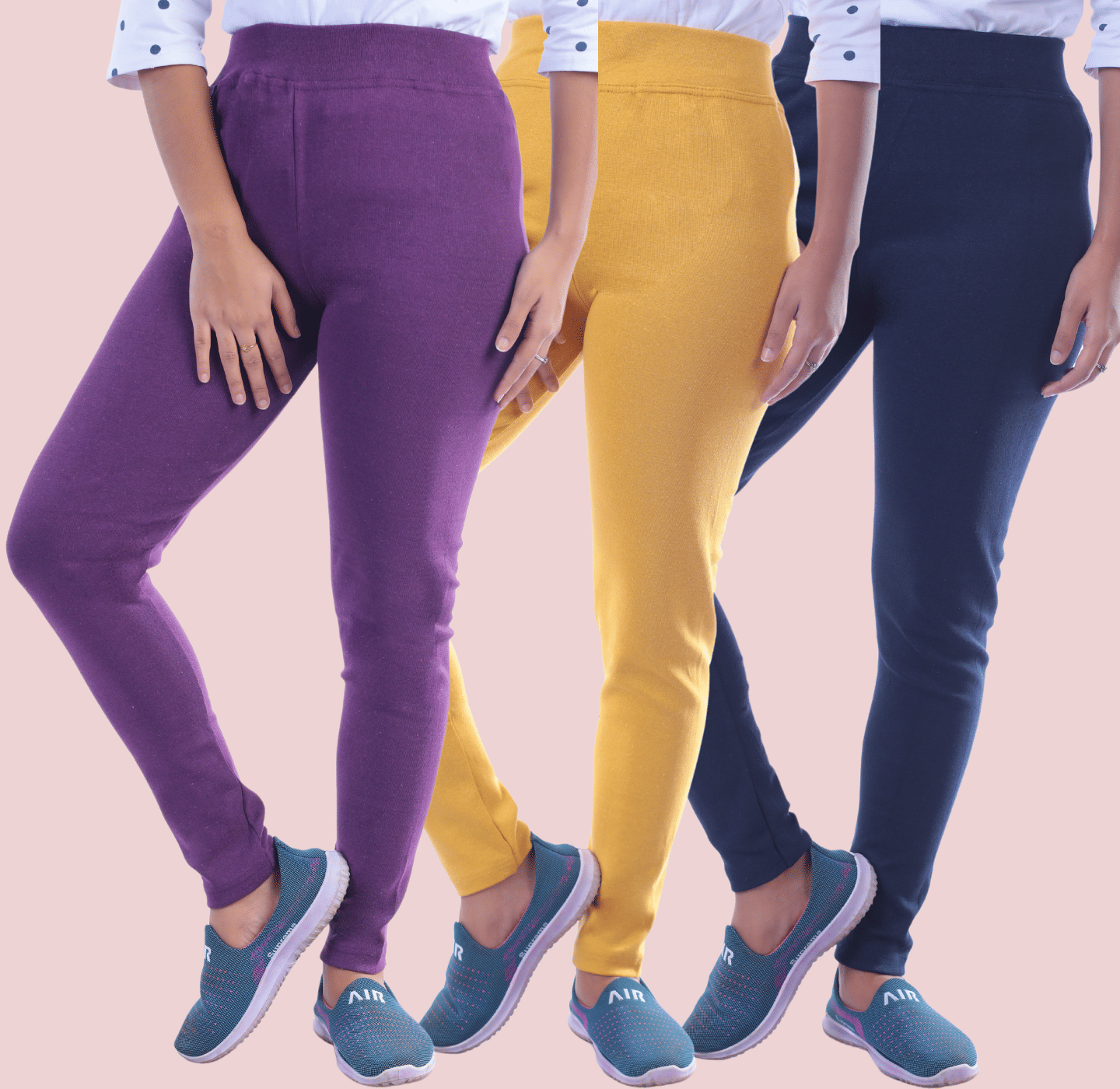     			KARARO JEGGINGS Women Cotton Blend Skinny Fit Jegging