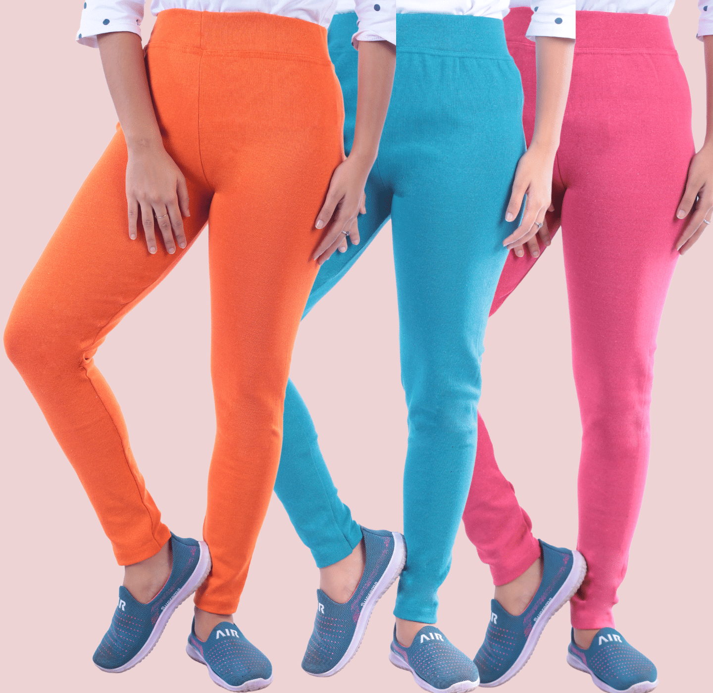     			KARARO Women Cotton Blend Skinny Fit Jegging