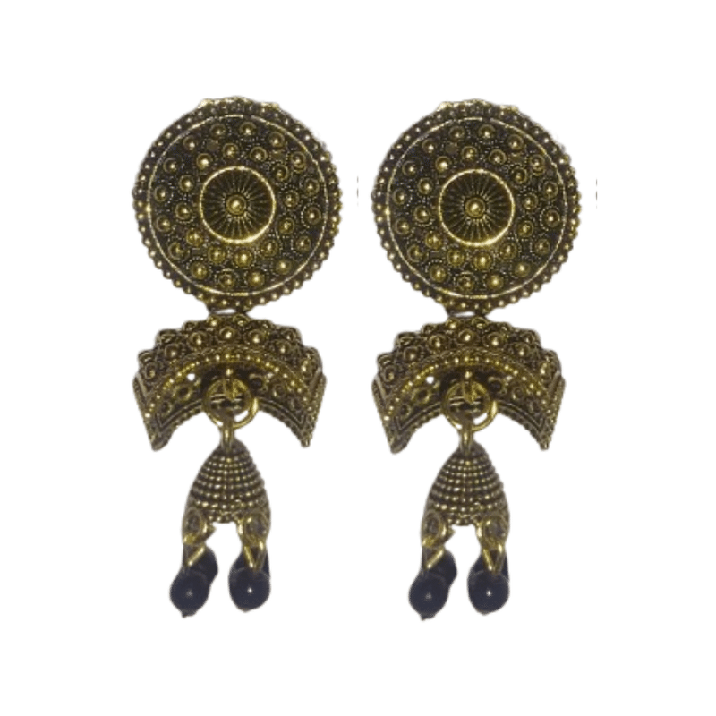     			Kailash Creation Global Black Jhumki Earrings ( Pack of 1 )