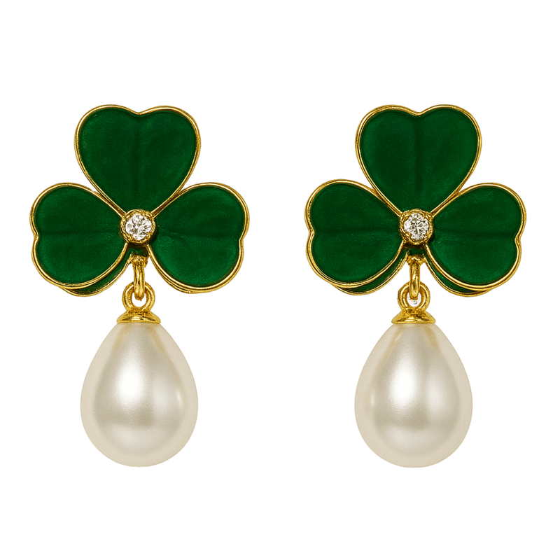     			Kailash Creation Global Green Drop Earrings ( Pack of 1 )