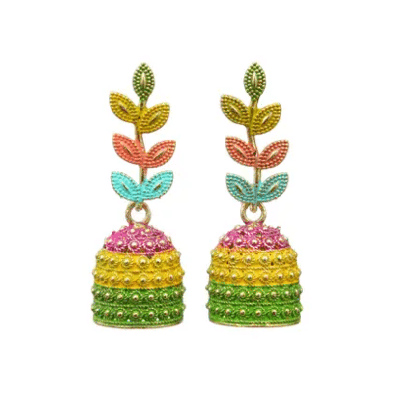 Kailash Creation Global Multicolor Jhumki Earrings ( Pack of 1 ) Kailash Creation Global Multicolor Jhumki Earrings ( Pack of 1 )