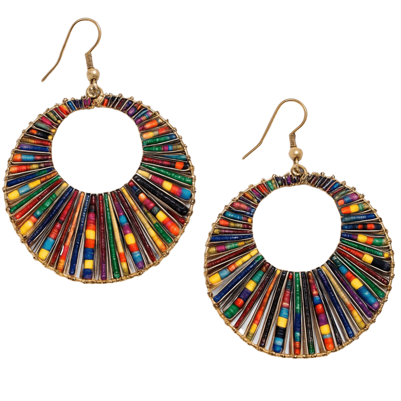     			Kailash Creation Global Multicolor Drop Earrings ( Pack of 1 )