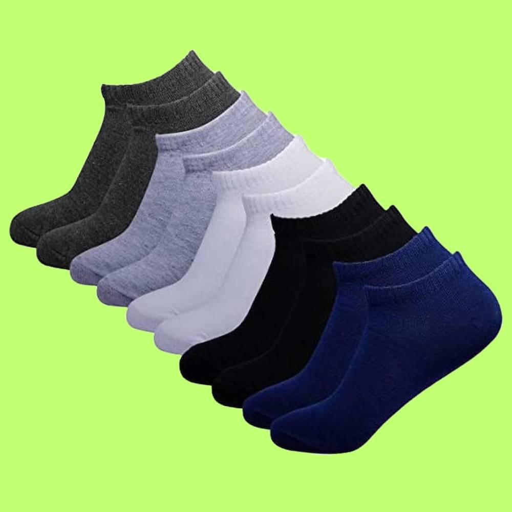     			MJE Pack of 5 Men's Cotton Blend Ankle Length Socks ( Multicolor )
