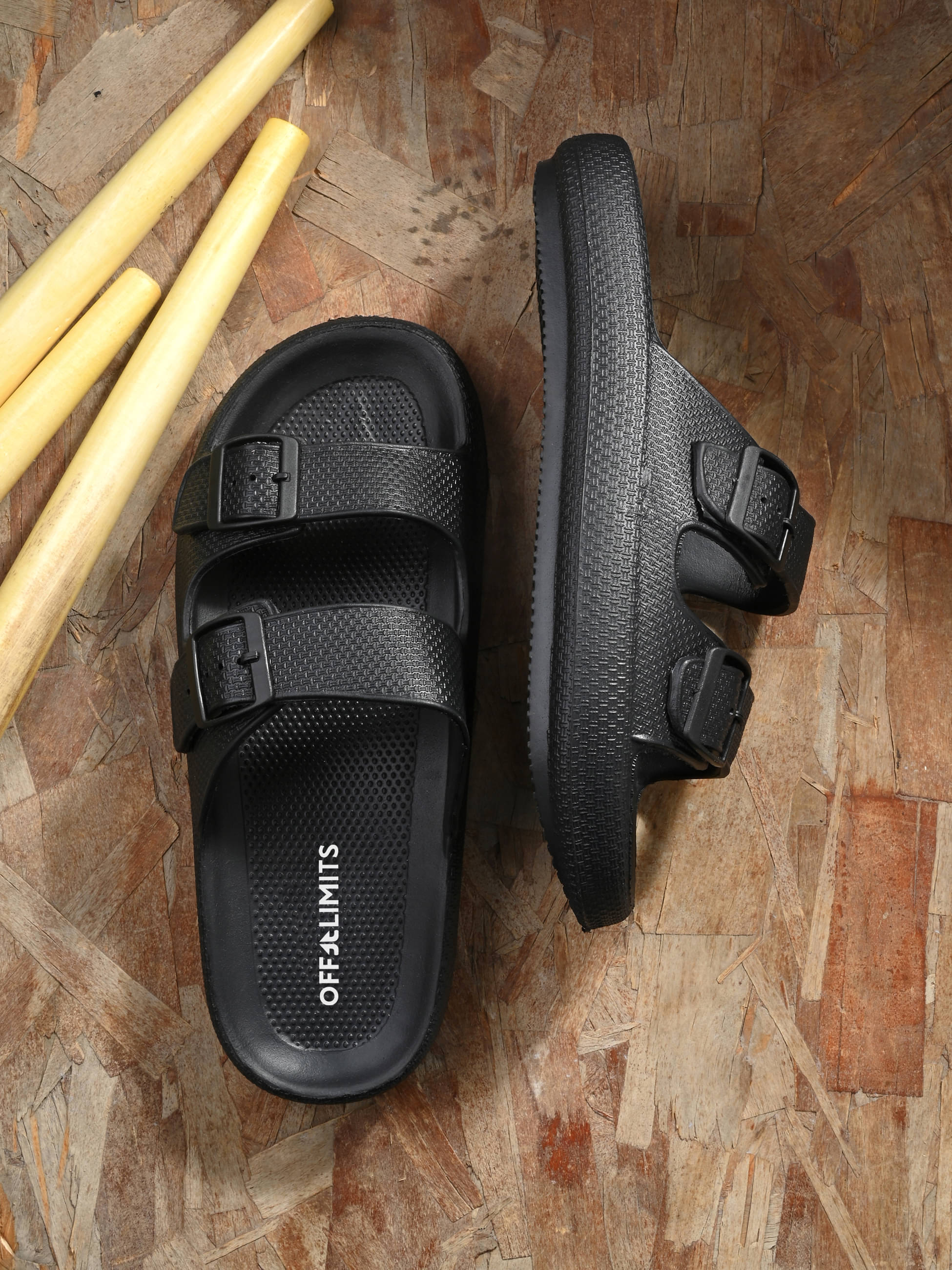     			OFF LIMITS Black Men's Slide Flip Flop