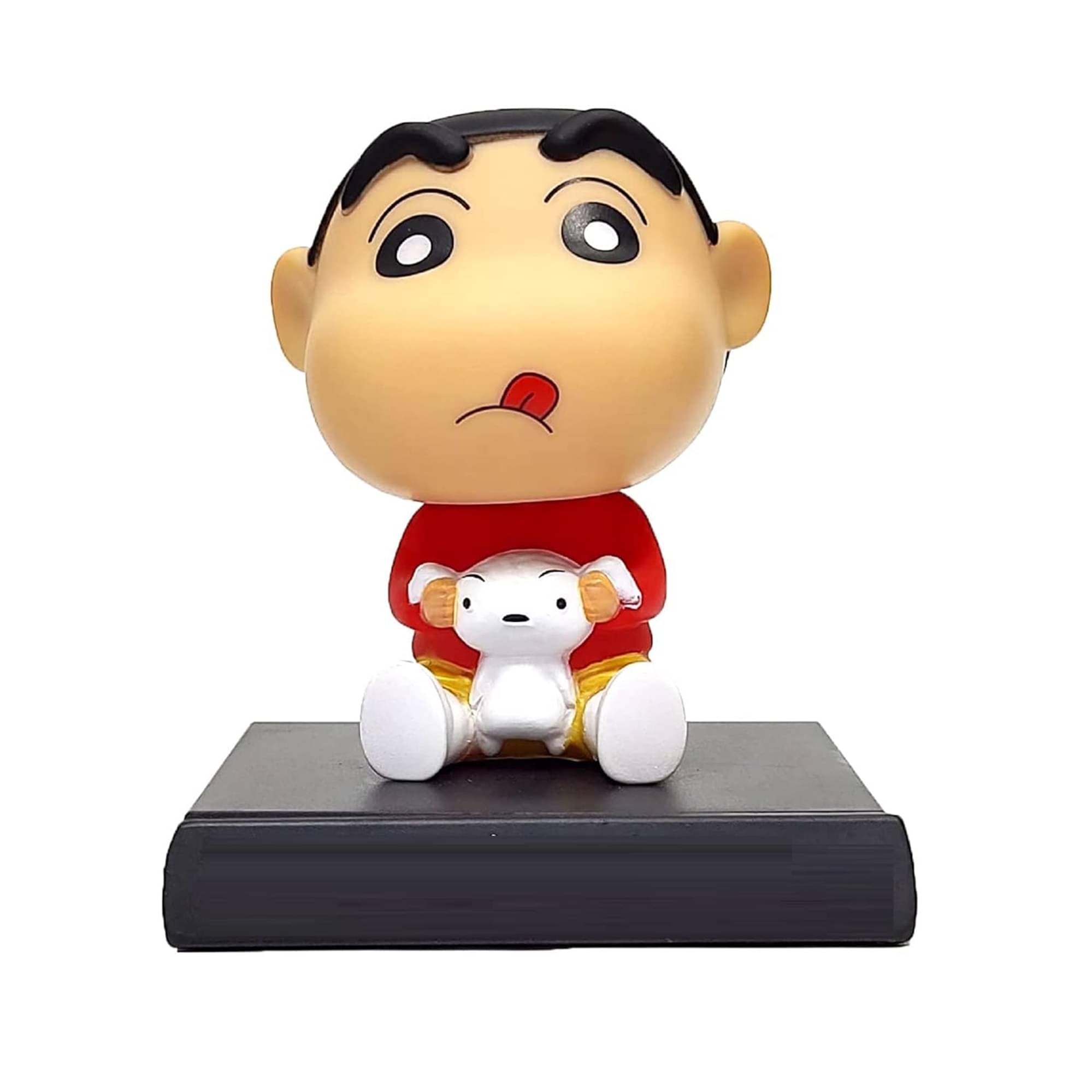 Super Hero Shinchan 2 Action Figure Bobblehead with Mobile Holder for Car Dashboard, Office Desk & Study Table (Pack of 1) Super Hero Shinchan 2 Action Figure Bobblehead with Mobile Holder for Car Dashboard, Office Desk & Study Table (Pack of 1)
