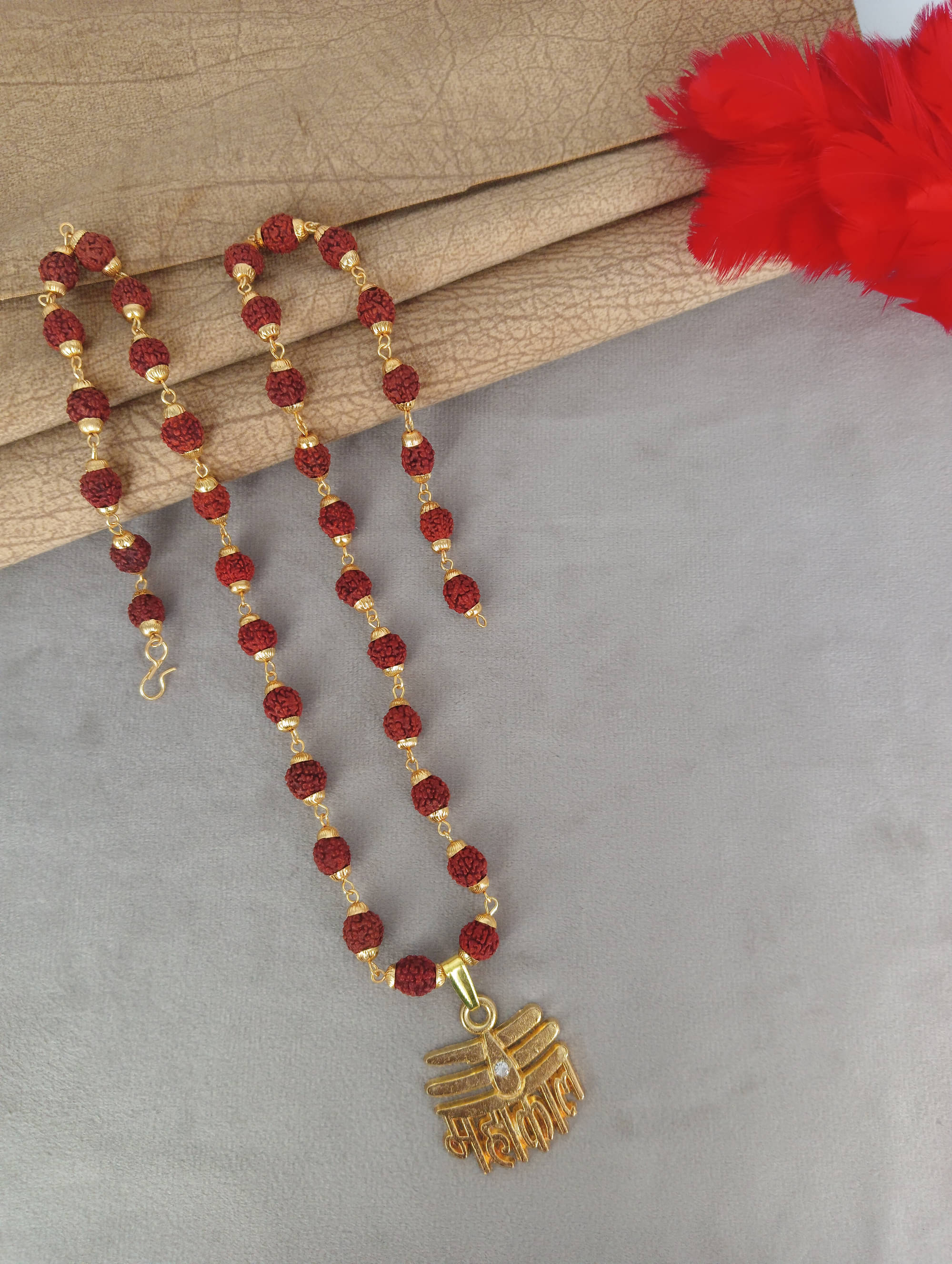 RANEM Gold Religious Pendant With Chain ( Pack of 1 ) RANEM Gold Religious Pendant With Chain ( Pack of 1 )