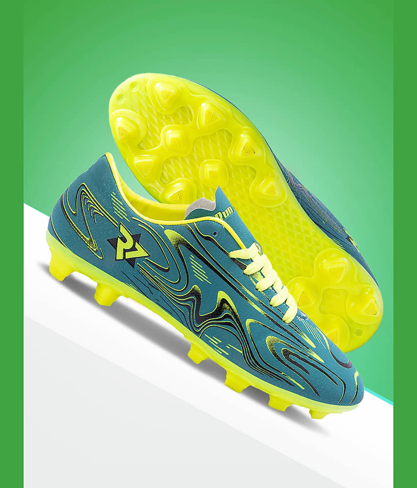 RUN SEVEN ( by GO21 ) F4 Air Green Football Shoes - Sports Shoes | Buy online on ZillyBuy