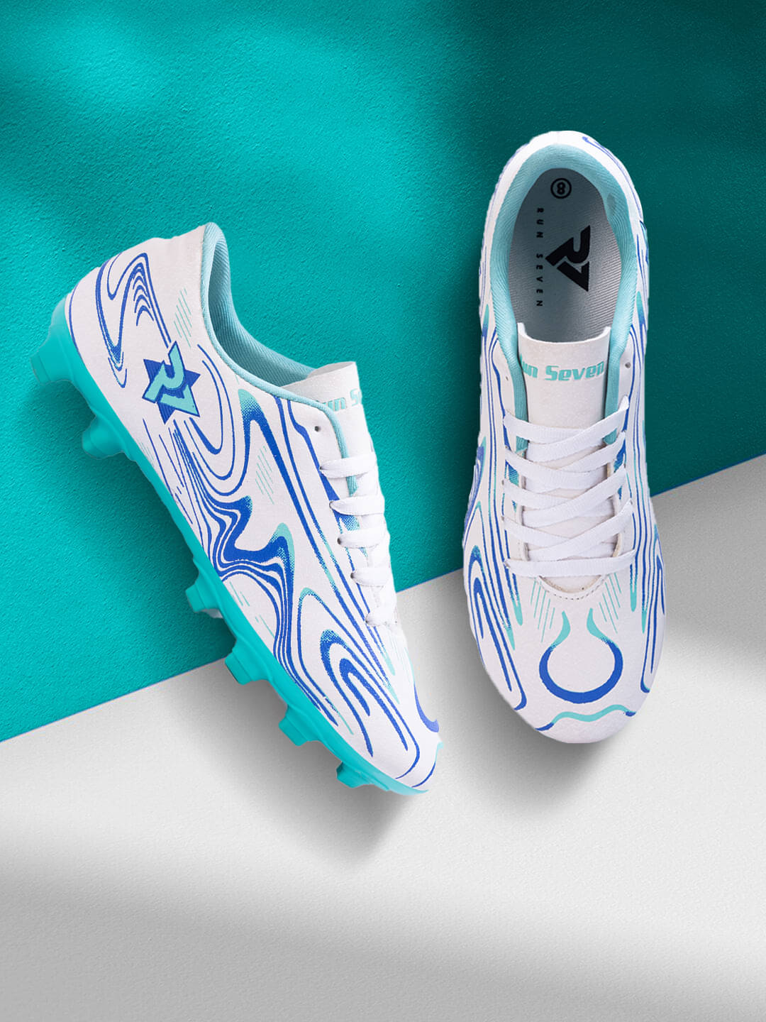     			RUN SEVEN ( by GO21 ) F4 Air Blue Football Shoes