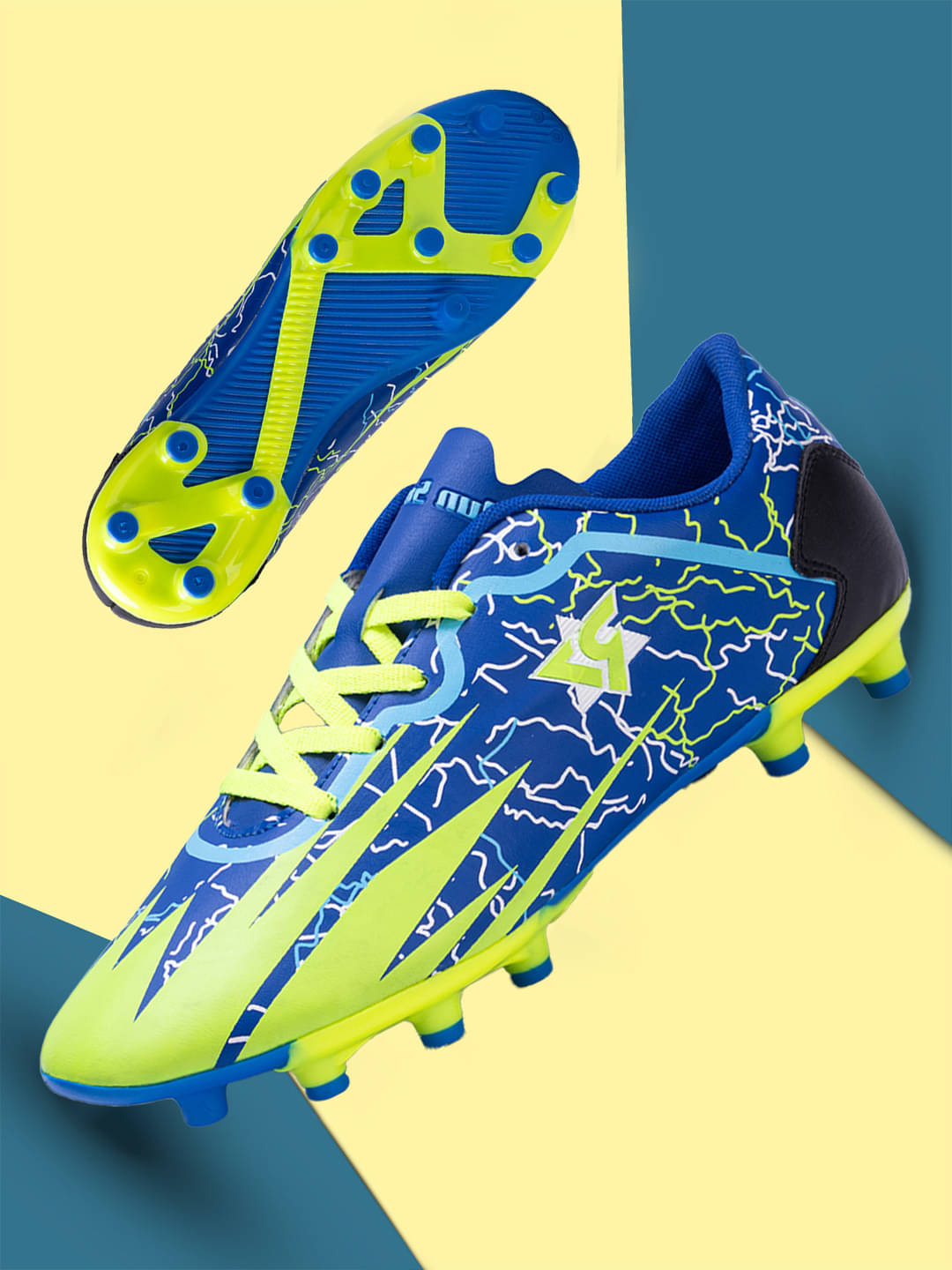 RUN SEVEN ( by GO21 ) F5 Air Blue Football Shoes RUN SEVEN ( by GO21 ) F5 Air Blue Football Shoes