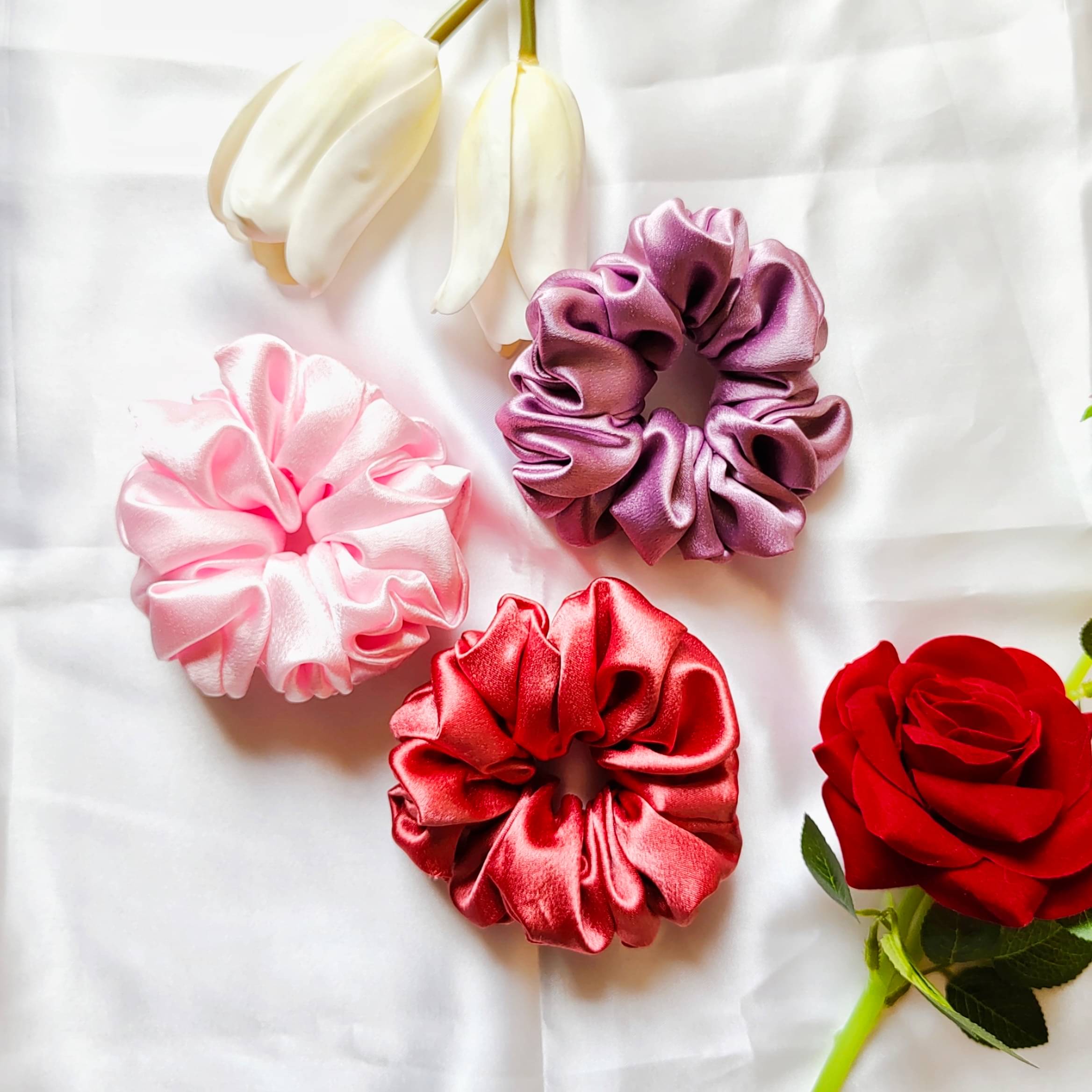     			SR Creation Multi Women's Scrunchie ( Pack of 3 )