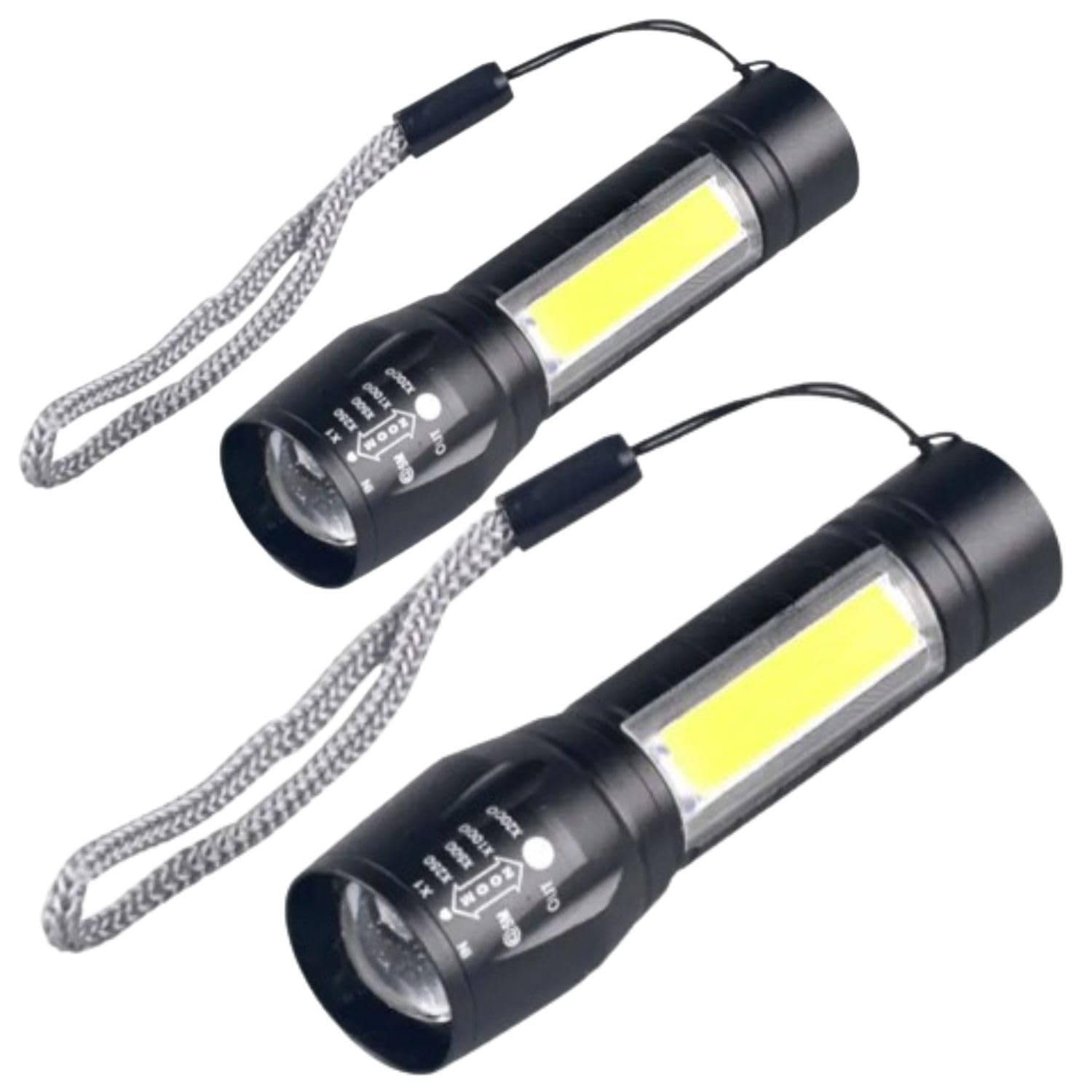     			ST - 3W Rechargeable Flashlight Torch ( Pack of 2 )